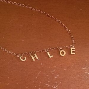 Chic Gold Letter Necklace